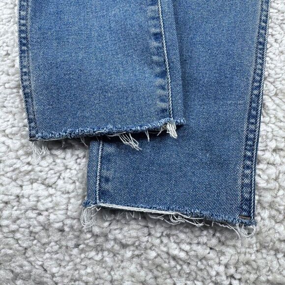 Madewell Curvy High Rise Skinny Jean Ainsworth Wash Raw Hem Edition 27 Tall - Picture 10 of 14